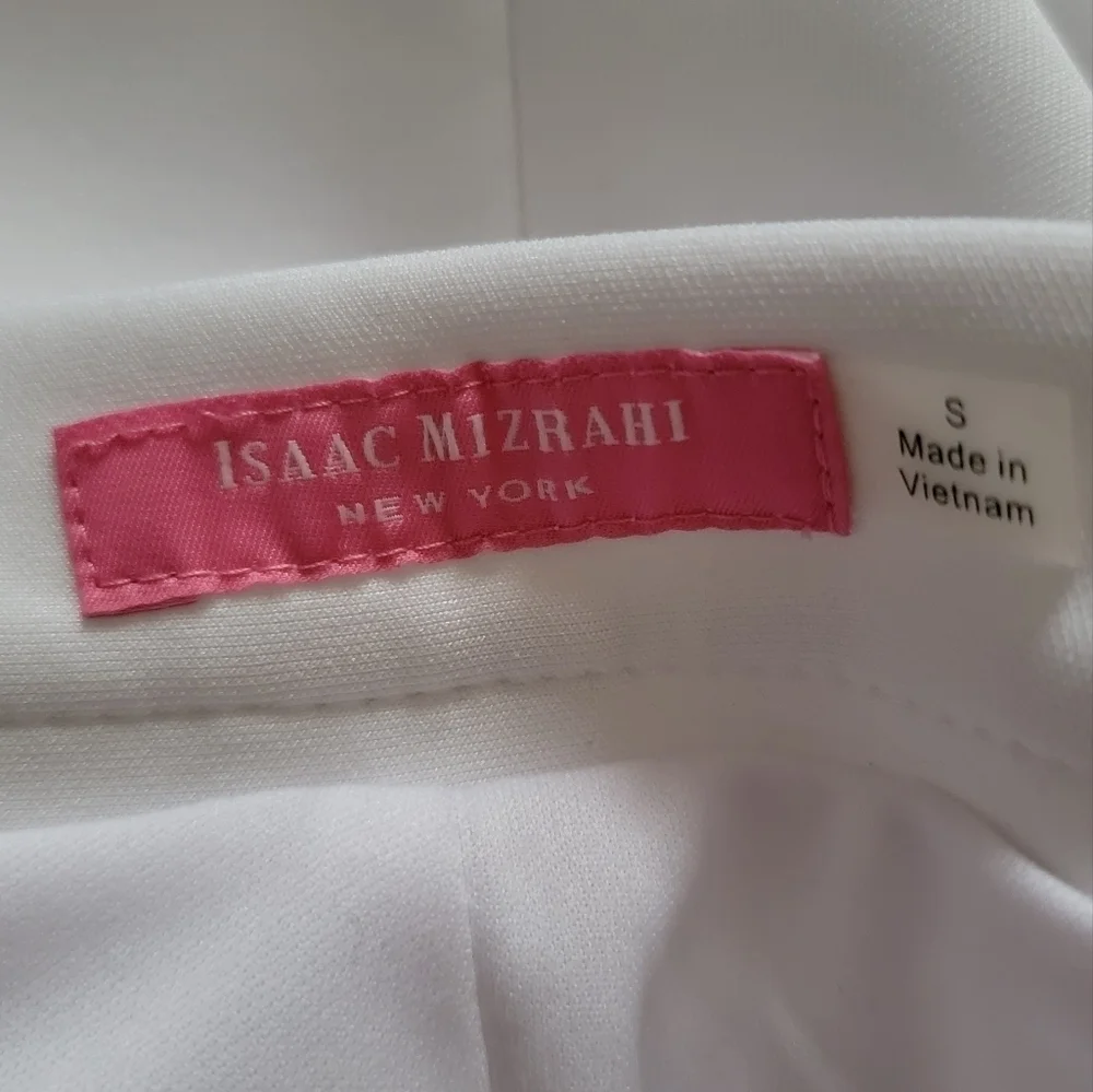 ✨️CL Isacc Mizrahi White Flare Fitted Skirt Thick Material‎ Size S